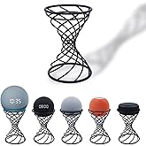 Dutiplus Smart Speaker Table Stand Decorative Holder for Echo Dot 3rd/4th/5th Gen, Echo 4th/5th Gen, Echo Glow, Apple Homepod Mini and Google Home Mini/Nest Mini(Matte Black)