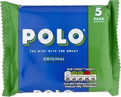 Polo Original Mint Pack of 5 5x25g Polo Mint Candy