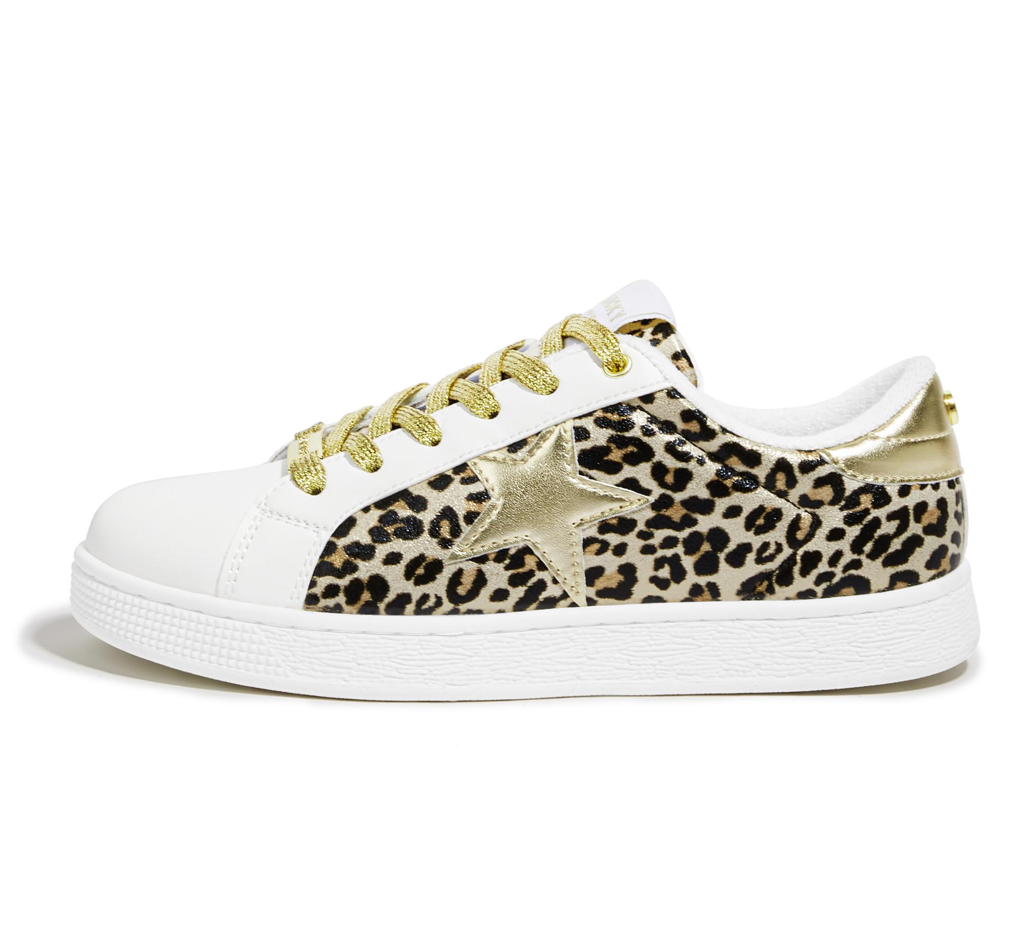 LUCKY STEP Women's Fashion Star Sneaker Lace Up Low