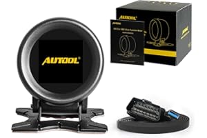 QPKING X60 Car OBD GPS HUD Multi-Function Digital Meter Alarm Speed Water-Temp Gauge Malfunction-Test for 12V OBD-II Standard Vehicles Automotive Display Hud