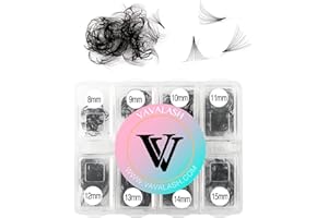 VAVALASH 600 Fans Premade Fans Eyelash Extensions 5D 6D 7D 8D 10D 12D 14D 16D 24D Premade Lash Fans 8-15mm Mixed Length Promade Loose Fans Thin Base Premade Volume Lash Extension(10D-0.05-D-8-15mm)