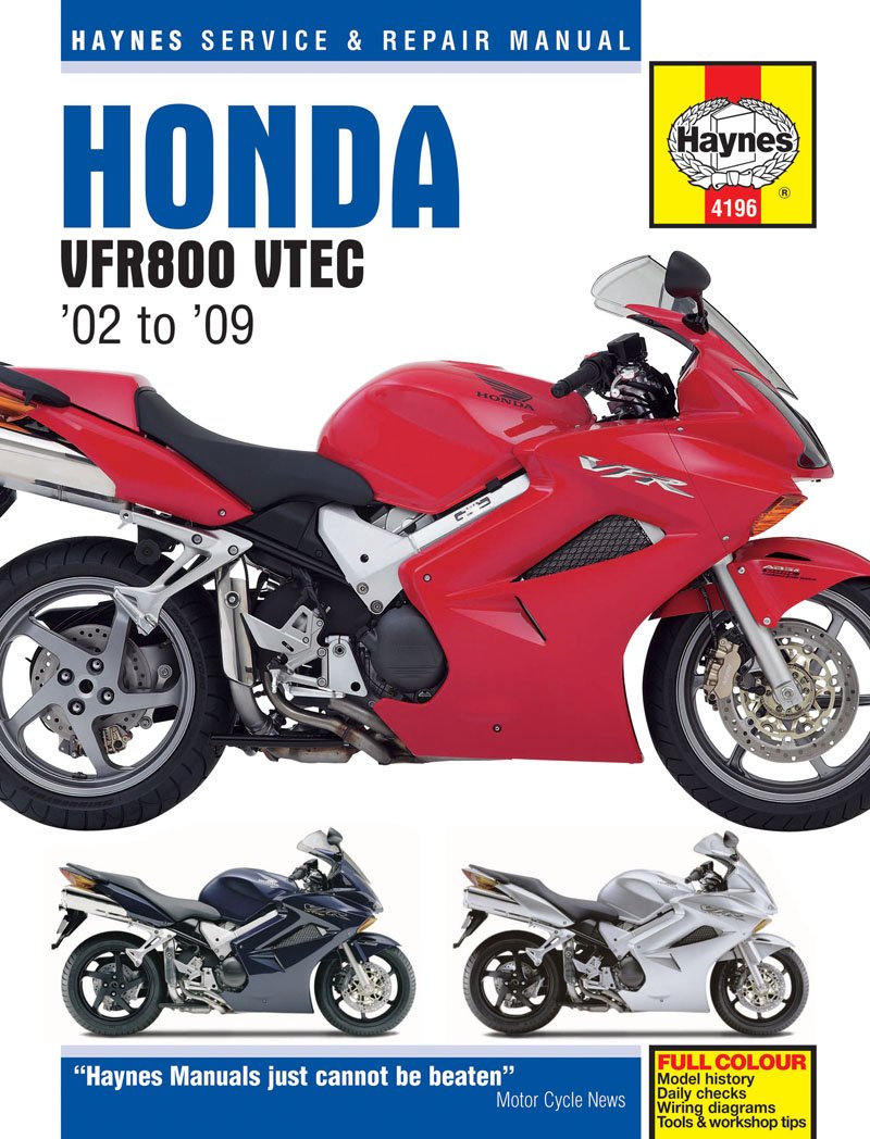 Honda VFR800A2 VFR800A3 VFR800A4 VFR800A5 VFR800A6 VFR800A7 VFR800A8 Haynes  Manual: Amazon.co.uk: Car & Motorbike