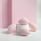 Brushworks Wonder Sponge Bauble Set Pink Latex-Free Makeup Applicators 4 Pc view 2