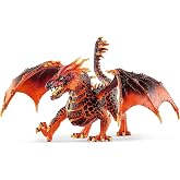 Schleich Eldrador - Lava Dragon Toy Figurine - Kids Ages 7+ | 70138 | Monster Figurine, Battle Creature Toy for Boys 7+, Fantasy Beast, Action Figure Gifts, Screen-Free Imaginative Pretend Play