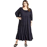 City Chic Women's Plus Size Heather Tier Dress
