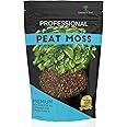 Professional Peat Moss | for Container and Garden Plants | All Natural Lightweight Soil Additive | Large 2.2 Quarts | Made in USA