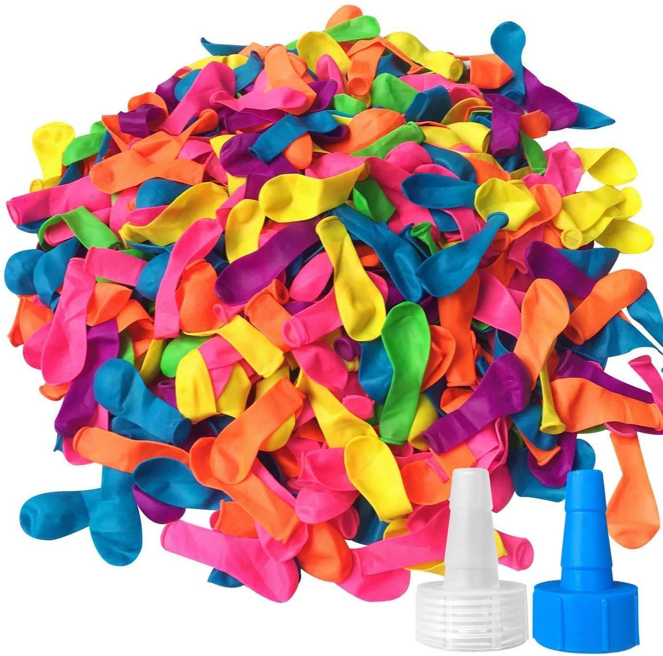 900Pcs Assorted Water Balloons Bombs with Hose Nozzle Fight Games Summer Pool Splash Fight Outdoor Garden Toys Fun Kids Party Bag Fillers — image 1