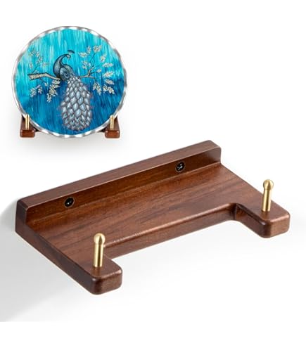 Plate Hangers Set Of Rustic Plate Display Shelves Wall Mount