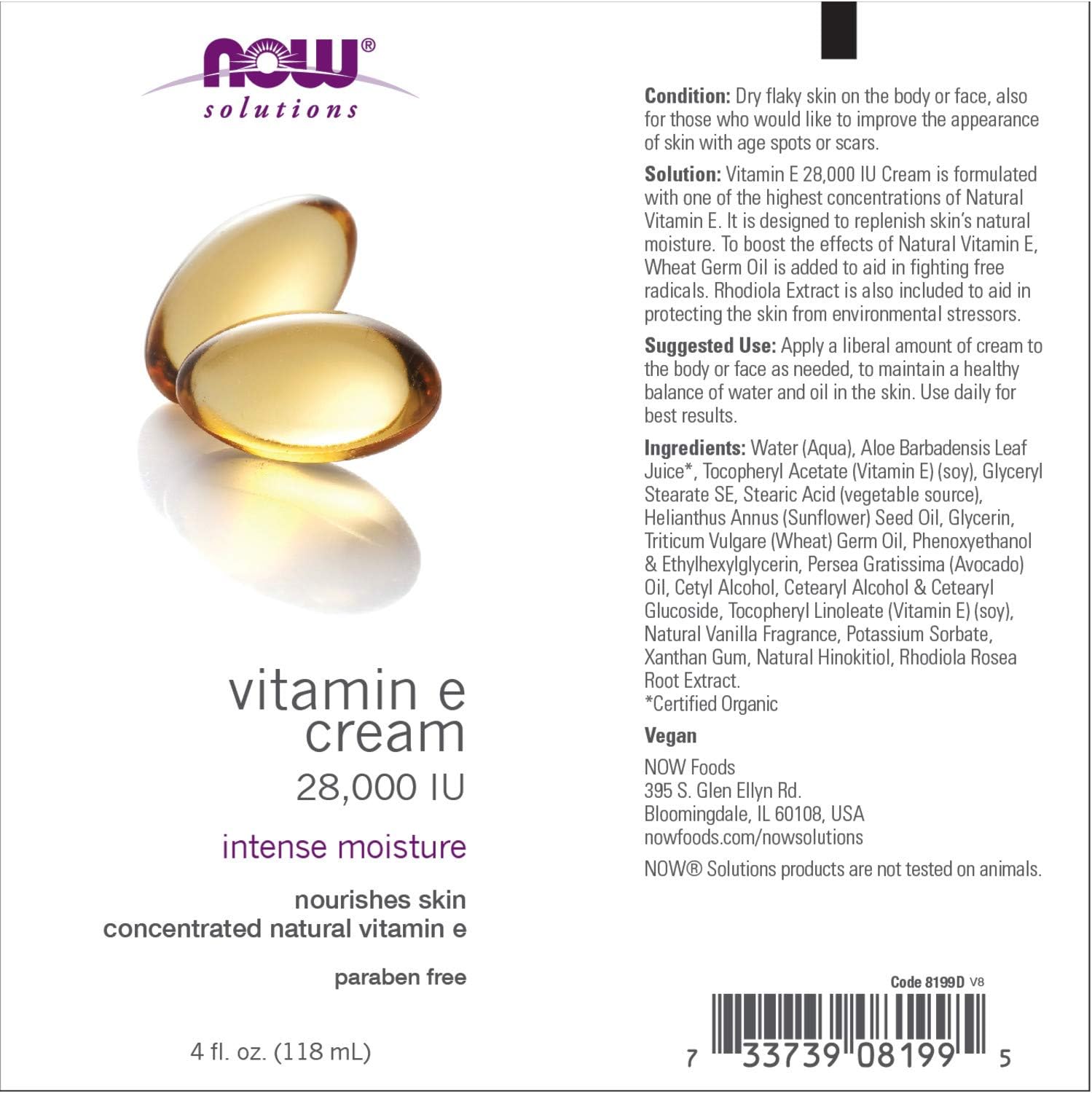 now vitamin e cream
