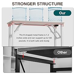 TEMI Small Computer Desk Folding Table - No