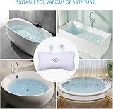 YUET Inflatable Bathtub Pillow Spa Bath Cushion Head Neck Back Support Suction view 6