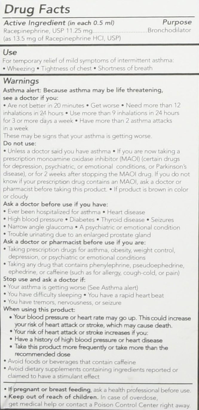 Asthmanefrin Asthma Medication Refill, 30 Count: Health & Personal Care