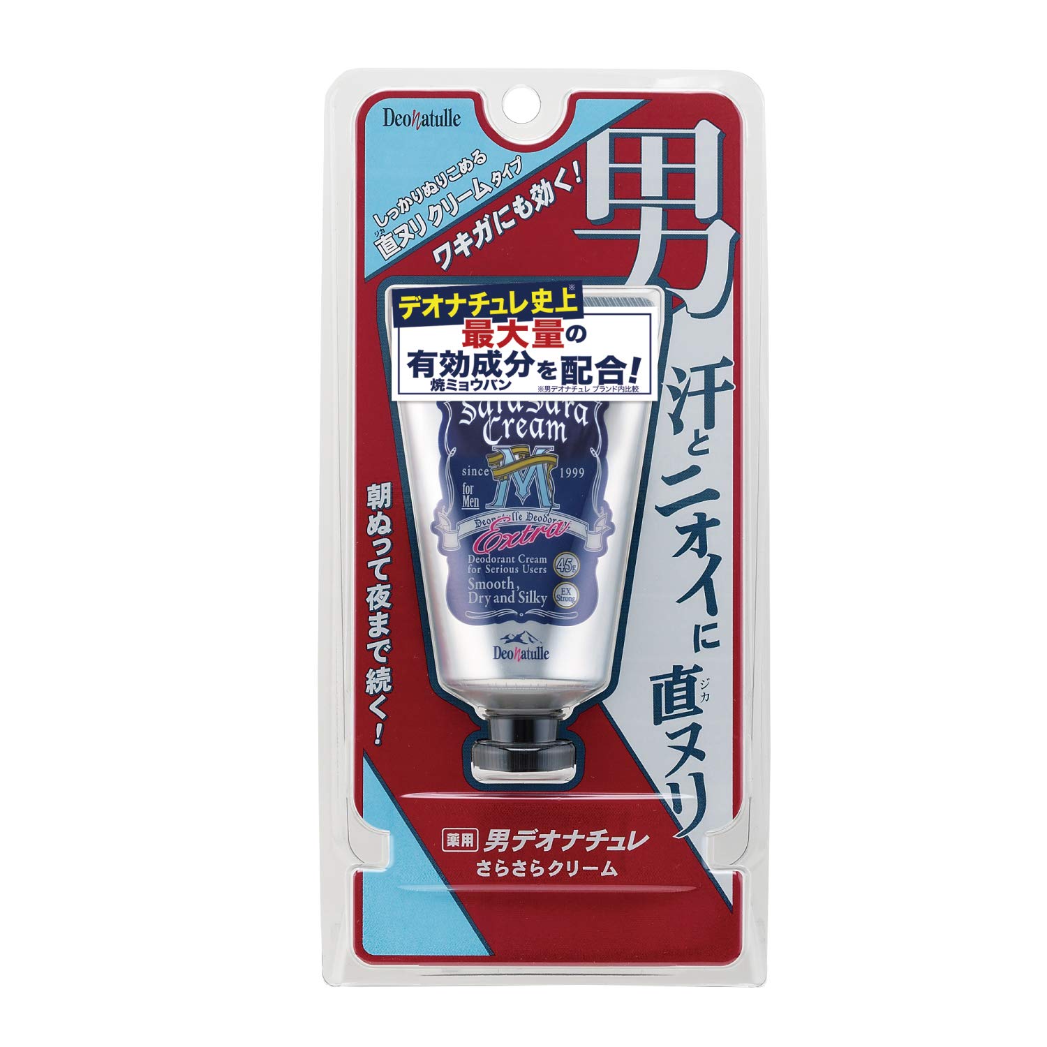 【医薬部外品】デオナチュレ 男さらさらクリーム 男性用 ワキ用 直ヌリ 制汗剤 クリーム クリーム1個 45グラム (x 1)商品画像