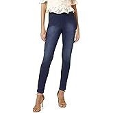 HUE Womens Reversible Denim High Rise Leggings