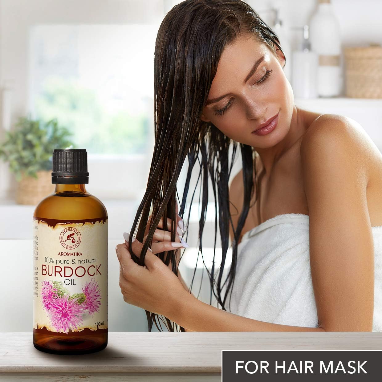 Burdock and Oil 200ml, 2x100ml, Arctium Lappa Root Extract, 100% Pure & Natural Burdock Oil, Great Benefits for Skin and Hair - Image 5