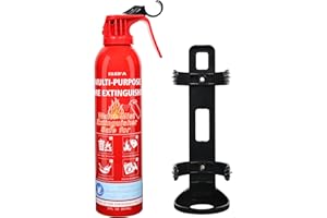 LEYANNY Fire Extinguishers with Mount, 1 Pack Versatile Water-Based Fire Extinguisher for A B C K Fire Types, Portable Extinguisher for Home Boat Kitchen Vehicle Truck Garage Office