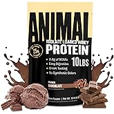 Animal Whey Isolate Protein Powder - Loaded for Pre & Post Workout Muscle Builder and Recovery with Digestive Enzymes for Men & Women - 25g Protein, Great Taste, Low Sugar - Chocolate 10 lbs