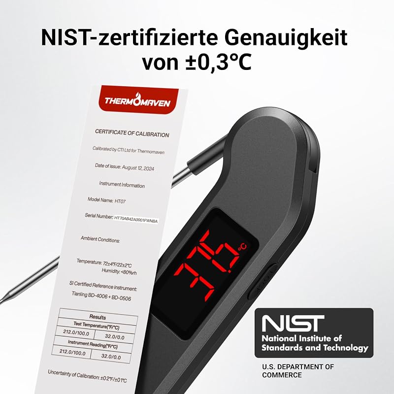 F1 Stealth Profi Fleischthermometer Digital 1s Sofortanzeige