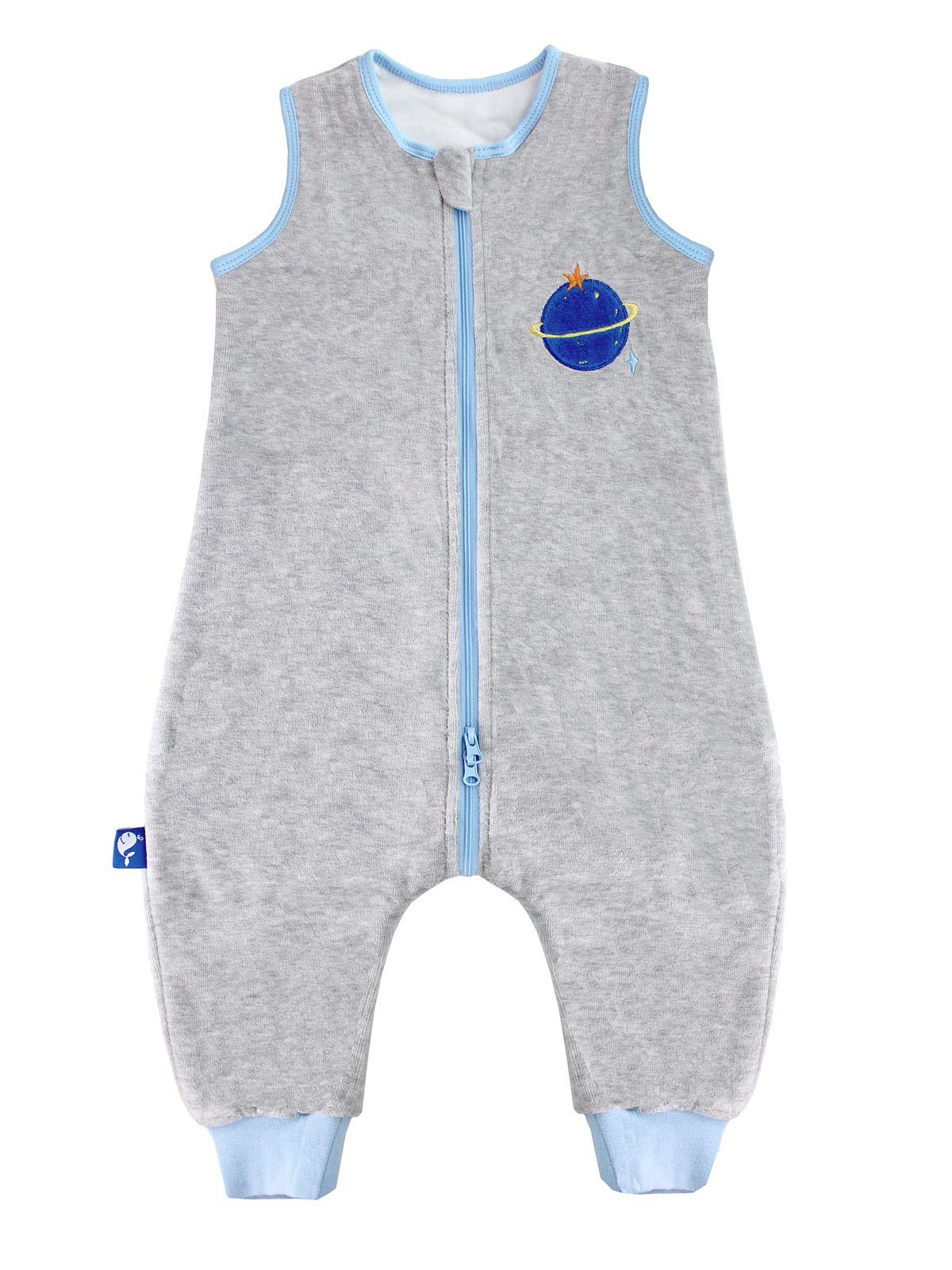 ililmmoe Baby Unisex Sleeping Bag with Feet Pyjamas Infant Walking Cotton Sleepsack Wearable Blankets Tog1.5 Light Gray/S