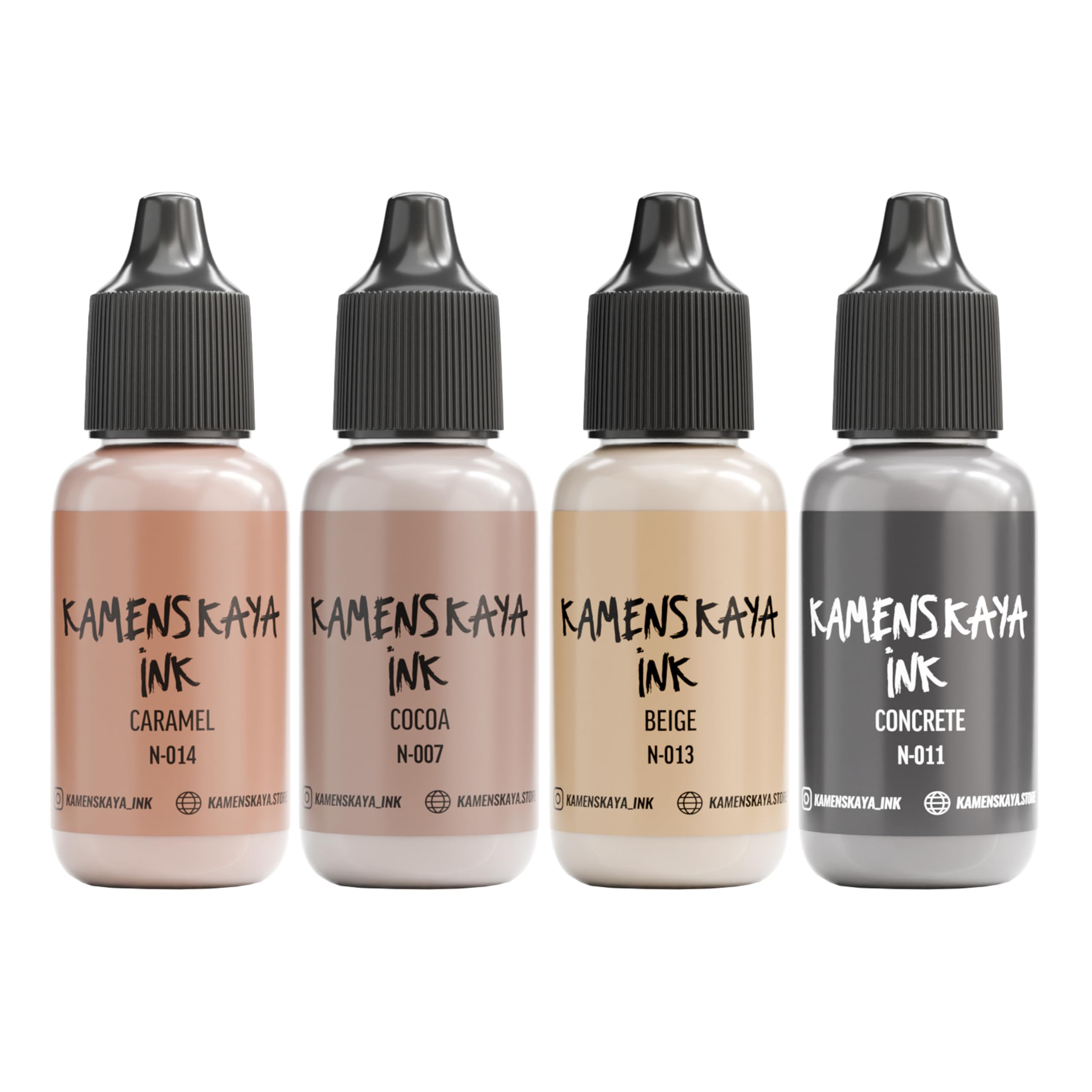 KAMENSKAYA Pastel Alcohol Ink Set - 7 Pastel Color Variations - Set #25-4 Alcohol Inks x 0.51 fl oz (15 ml)