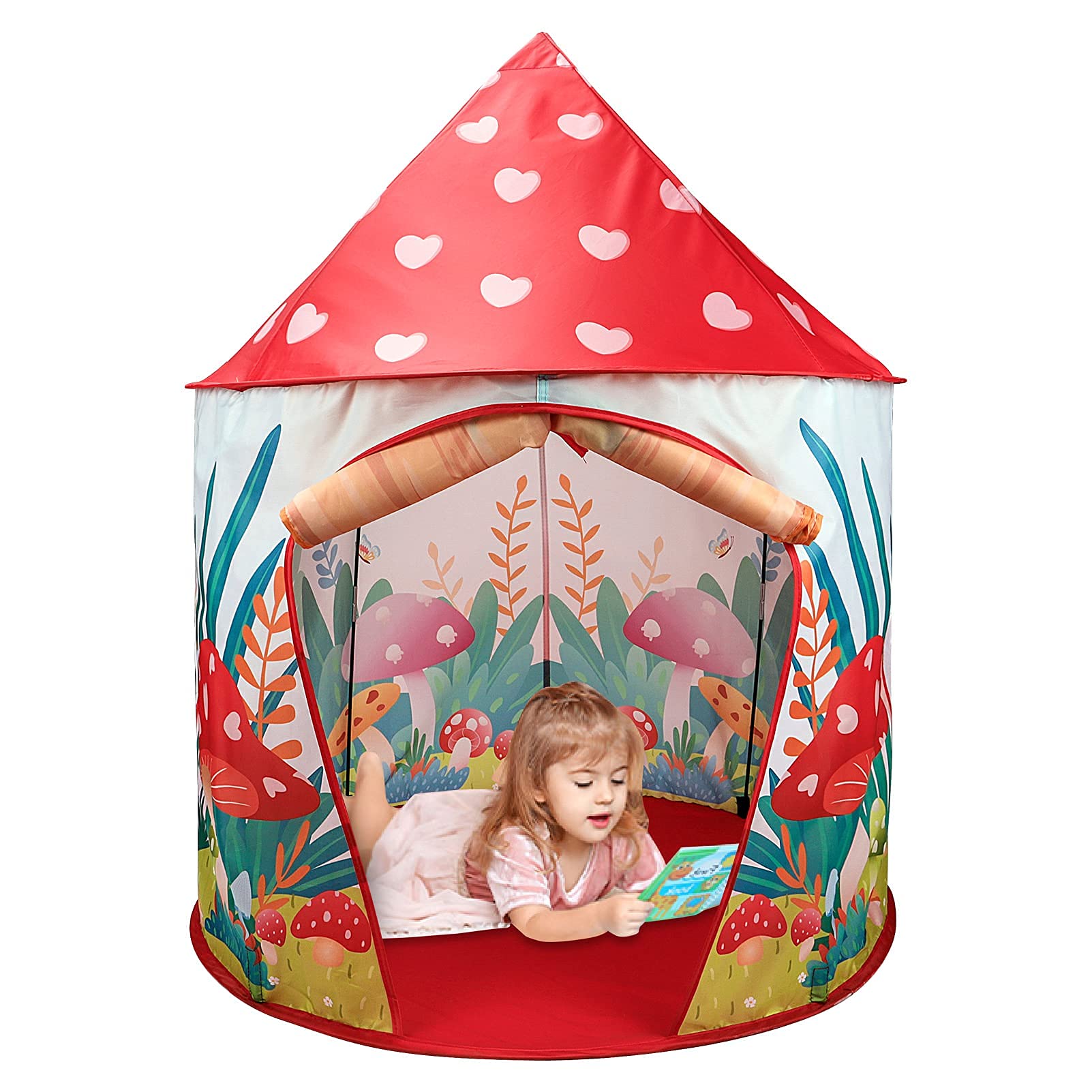 Mushroom Kids Play Tent Space Themed Indoor Play Children House for Boys and Girls (Mushroom)