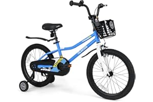 Olakids Kids Bike, 12 14 16 18 Inch Toddlers Bike for Boys Girls Age 3-8 Years, Children's Bicycle with Training Wheels Adjus