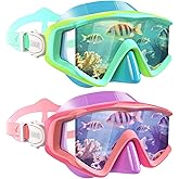 Aegend Swim Goggles for Adult Kid 220&deg; Wide View Goggles for Swimming | Anti Fog &amp; UV Swimming Goggles, No Leak Pool Beach Essentials for Men Women Youth Boy Girls