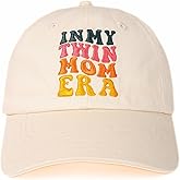 InnoBeta Twin Mom Gifts Cap, Funny Adjustable Embroidered Hat Gifts on Mother's Day, Birthday, Christmas Beige