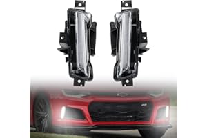 HAKA TOUGH LED Daytime Running Fog Lights for 2016-2020 Chevy Camaro ZL1/2016-2018 Chevy Camaro LT/2017-2018 Chevrolet Camaro LS RS DRL Assembly Kit Accessories, No Turn Signal Function, 2PCS