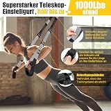 COFOF Suspension Trainer Set with Door Anchor, Full Body Home Workout view 3