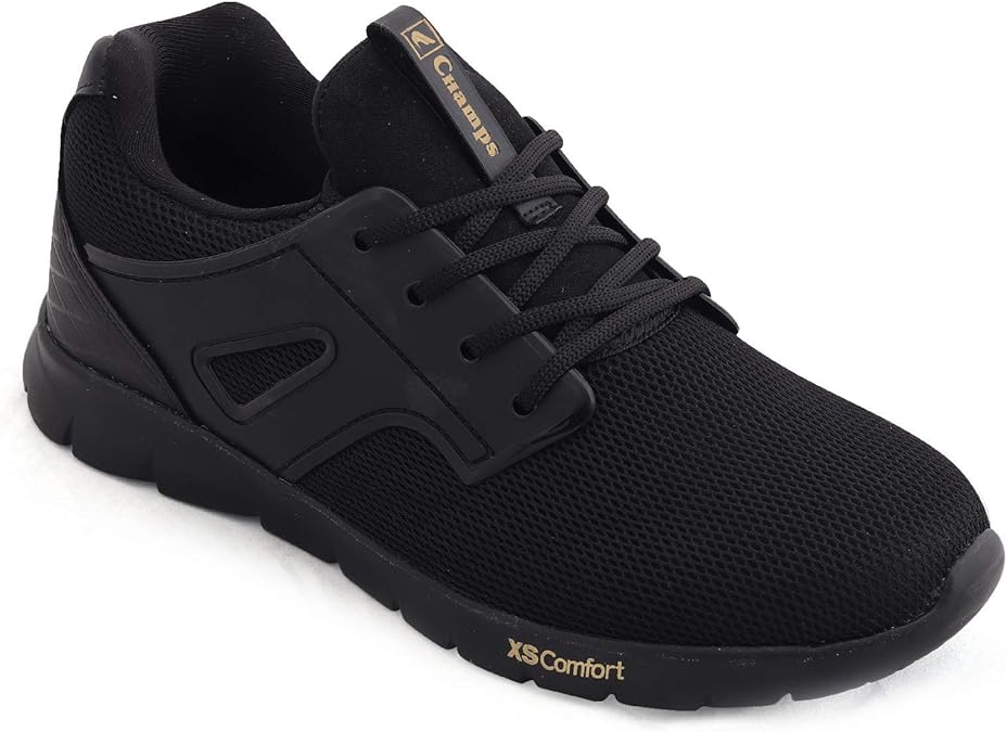 Buy Champs ScopeON Light Weight Men's Running Shoes (Black/Gold) at