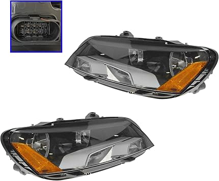 Halogen Headlight Head Lamp Assembly RH Passenger Side for Volkswagen Passat New
