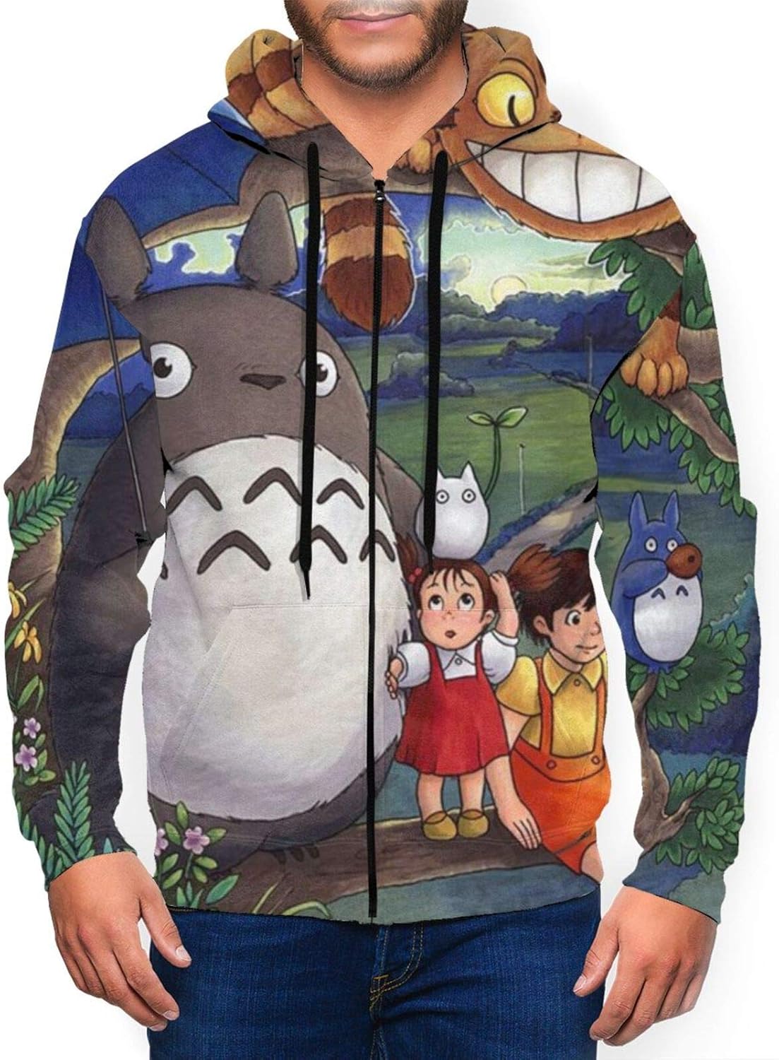 totoro zip up hoodie