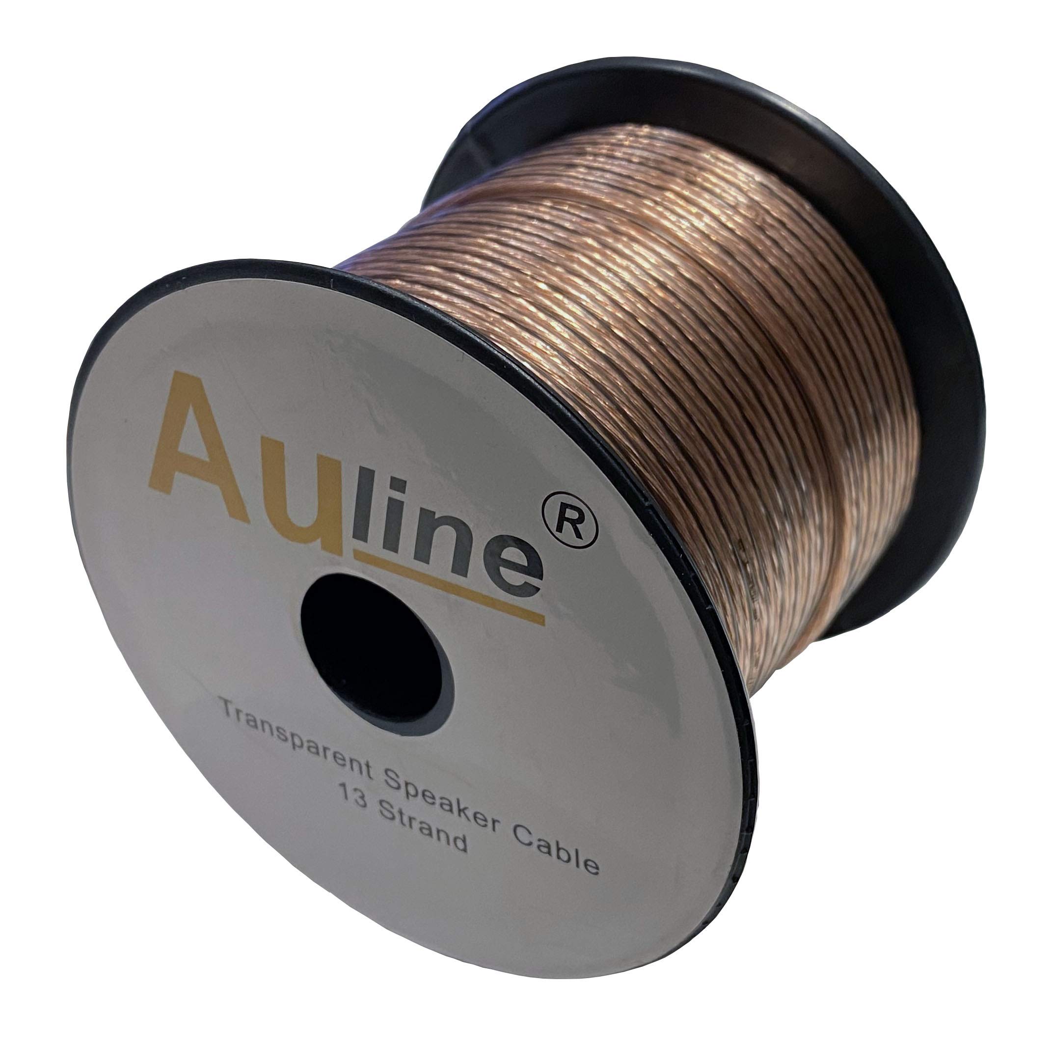 30m of Auline Speaker Cable 13 Strand for Surround Sound Hifi Car Audio System (Transparent)