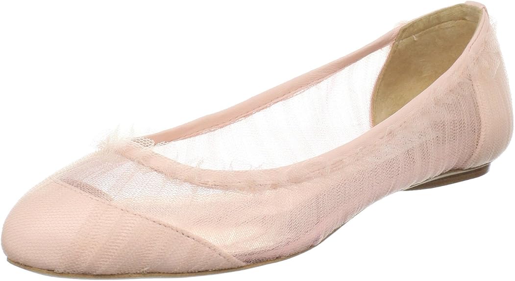 Badgley Mischka Women's Dainty Mesh Flat Flats