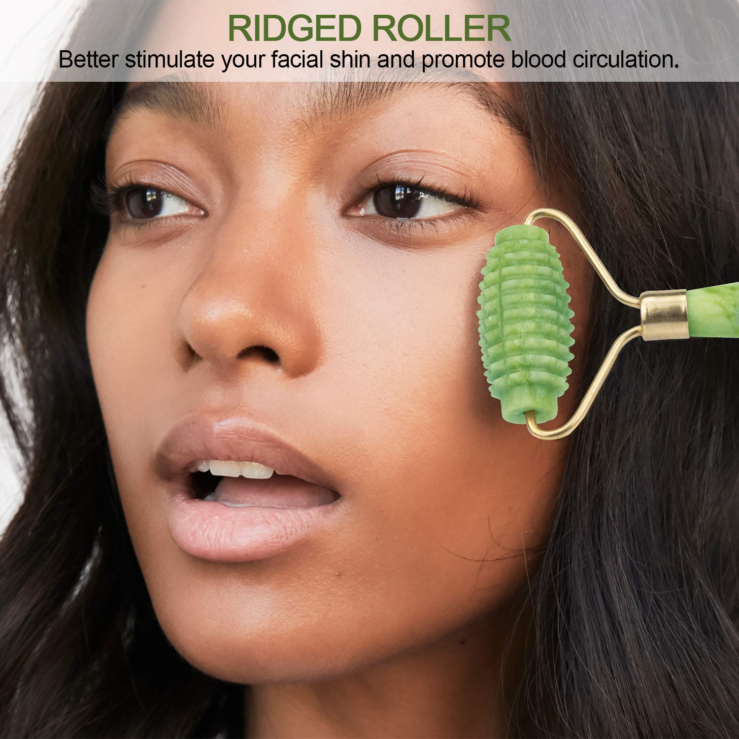 EAONE 4 in 1 Ice Roller Jade Roller Eyes Facial Massage Kits Cold Freezer Therapy Instant Pain Relief Wrinkle Preventing Coolers Skin Roller for Face & Eye Neck Massage Mother's Day Gift: Beauty