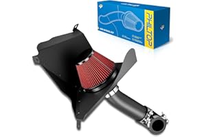 PHILTOP High Performance Aluminum Cold Air Intake System Kit with Filter for 1991-2001 Cherokee 4.0L L6, 1991-2001 Cherokee XJ 2.5L L4 Increase Acceleration and Engine Growl, Horse Power and Torque