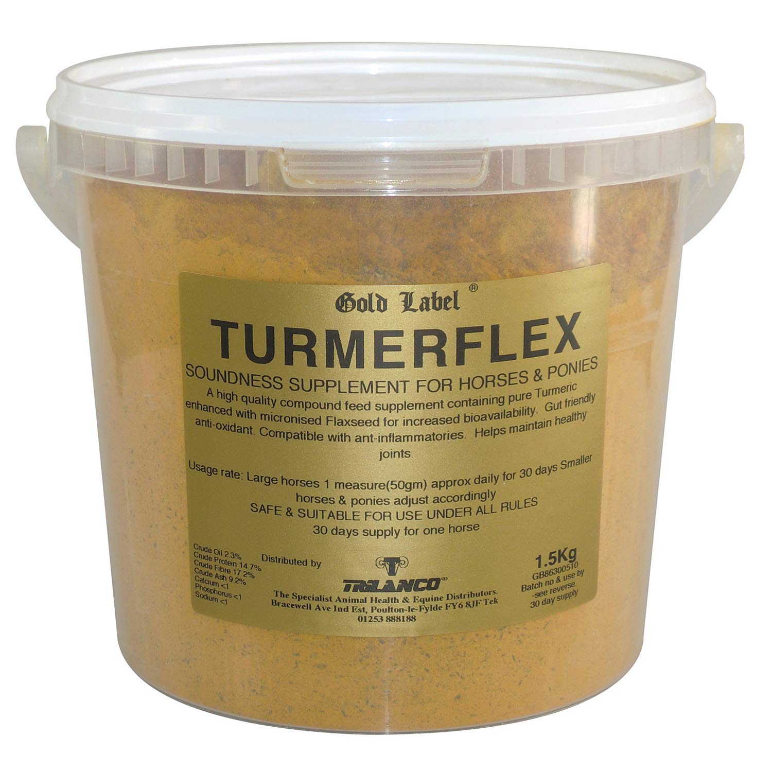 Gold Label Turmerflex Horse Joint Supplement x Size: 3 Kg