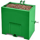 YITAMOTOR 3 Point Hitch Ballast Box for Category 1 Tractor, 800lbs Weight Ballast Height Box with 2'' Quick Trailer Hitch Receiver, Green