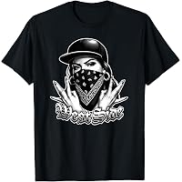 Amazon.com: Westside Bandana Hand Shield Gangsta Rap T-Shirt