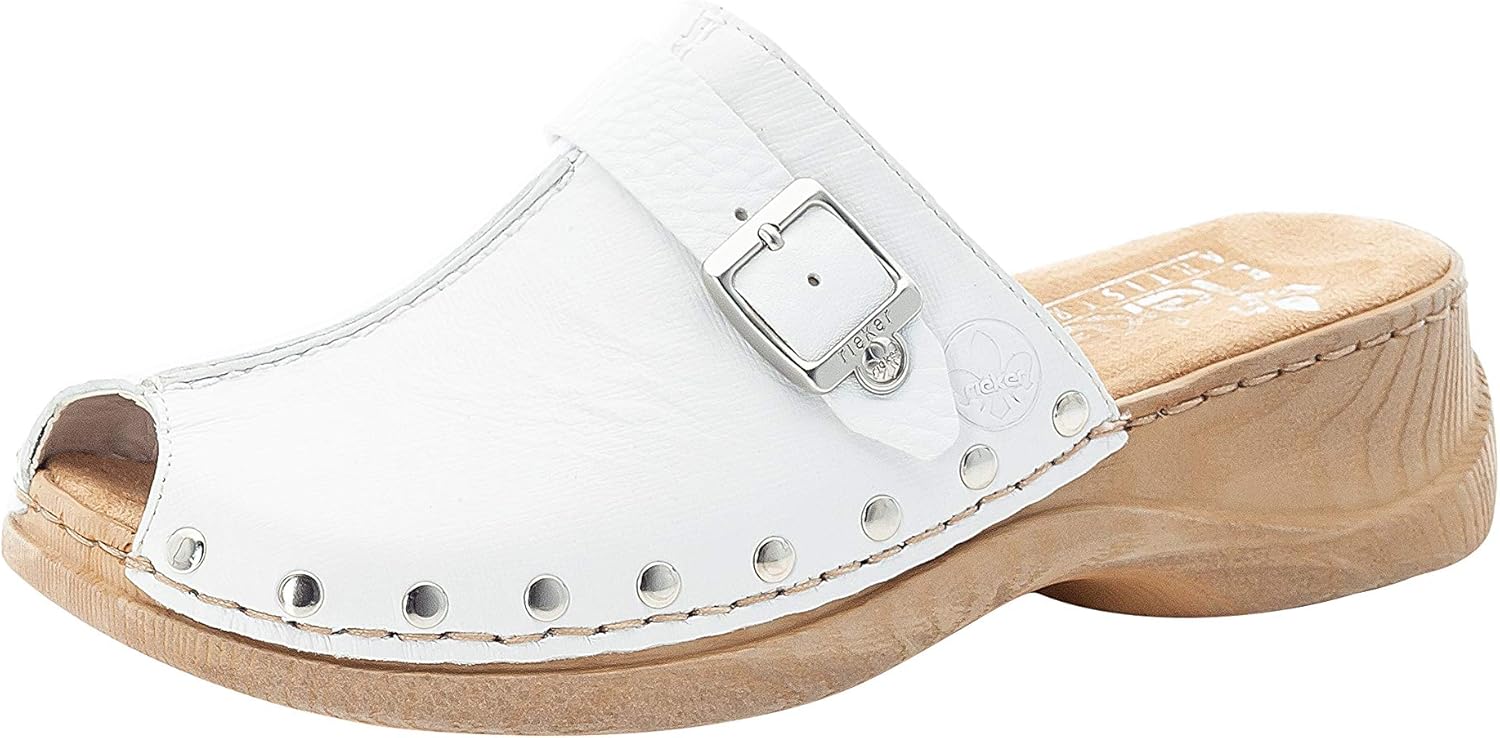 Rieker Damen Pantoletten 65064, Frauen Clogs: Amazon.de ...