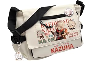 Dalicoter Genshin Impact Handbag Xiao Crossbody Bag Cute Single Shoulder Bag Adult 3D Print Anime Backpack Bag