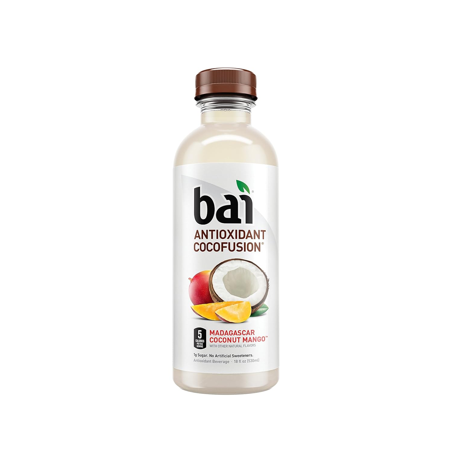 Bai Coconut Flavored Water, Madagascar Mango, Antioxidant Pack of 12