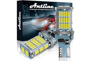 Antline Extremely Bright 921 912 906 T15 W16W LED Bulb White, CANBUS 48-SMD 4014 Chipsets 1300 Lumens LED Replacement for Car Backup Reverse Center High Mount Stop Light Bulbs(Pack of 2)