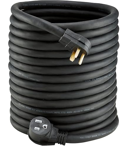 Heavy-Duty Extension: 20ft Of 8/3 SOOW Black Rubber Cord – Flexible Outdoor Cable