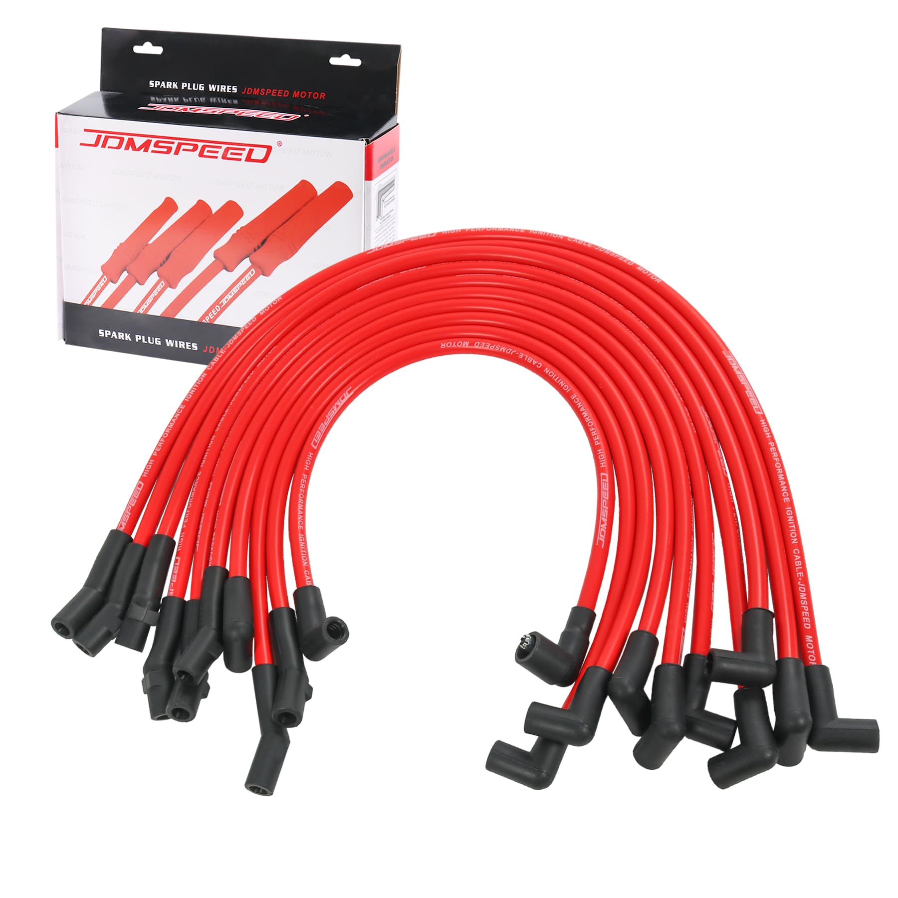 Photo 1 of Spark Plug Wire Set 10.2mm Replacement for Ford F-150 F150 Mustang 5.0L 5.8L SBF 302 Windsor Ignition Wire Set