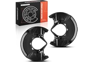 A-Premium Front Driver and Passenger Side Brake Dust Shield Compatible with Honda Models - Civic 2006-2011, 2-PC Set