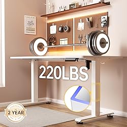 Veken 55 Inch Large Electric Standing Desk,Sit to