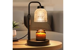 AIFEI Candle Warmer Lamp with Timer, Dimmable Adjustable Height Candle Lamp, Birthday Gifts for Women Mom Sister Friends, Candle Warmer Gifts New Home Decor, Candle Lamp Warmer with 2 Bulbs - Black