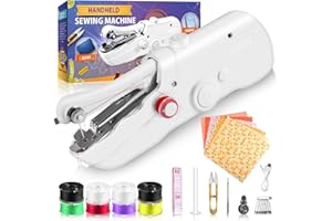 PANZERR Handheld Sewing Machine, Quick Sewing & Portable Sewing Machine for Beginners, Mini Handheld Sewing Machine with Accessory Kit, Electric Sewing Machine for DIY Home Travel